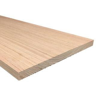 Weaber 1 in. x 12 in. x Random Length S4S Oak Board 22080 - The Home Depot | The Home Depot