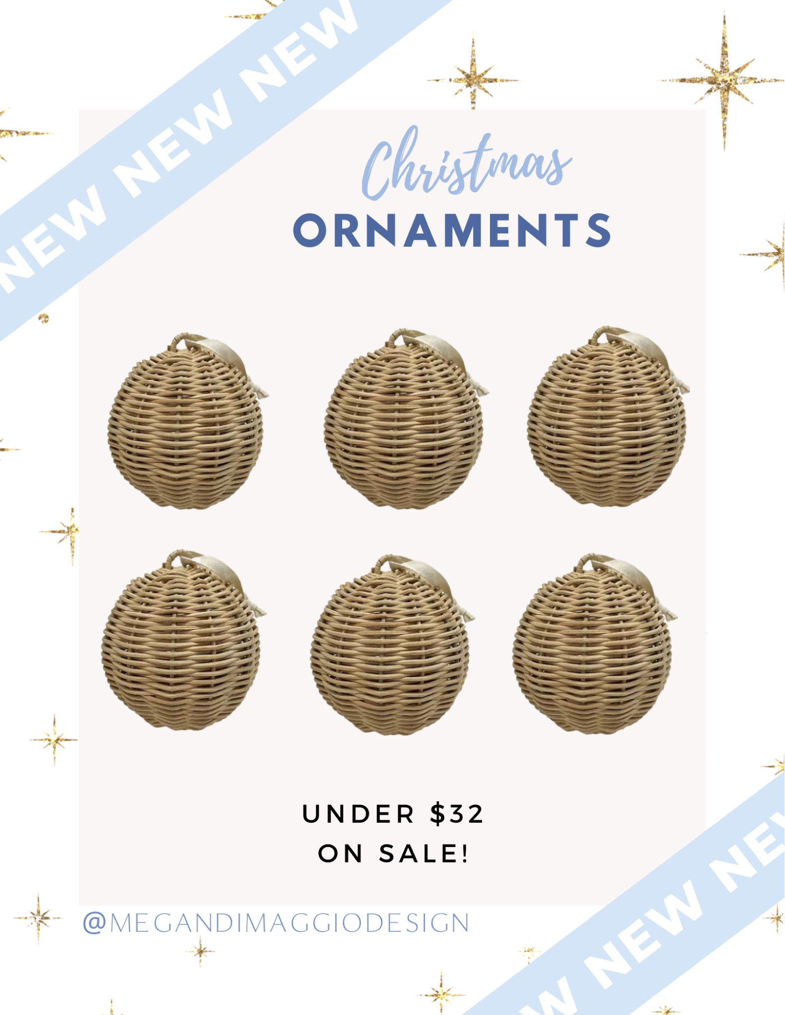 Cailíní Coastal LOOK FOR LESS wicker Christmas tree ornaments find!! I’m snagging these gorgeous ornaments ASAP because at this price, they’ll definitely sell out!! Set of 6 on sale for under $32!! 🤯🙌🏻🛒🏃🏼‍♀️💨

#LTKHoliday #LTKFindsUnder50 #LTKHome
