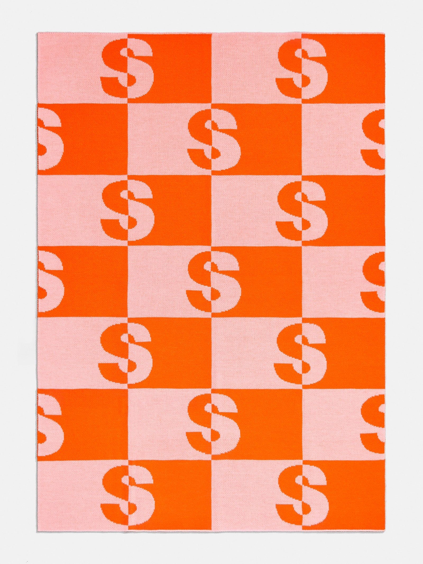 Opposites Attract Custom Blanket - Pink/Orange | BaubleBar (US)