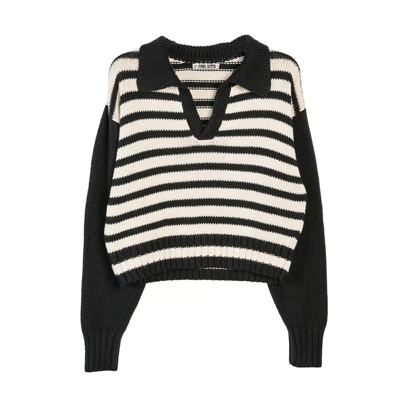 Venezia Polo Block-Stripe Sweater | goop