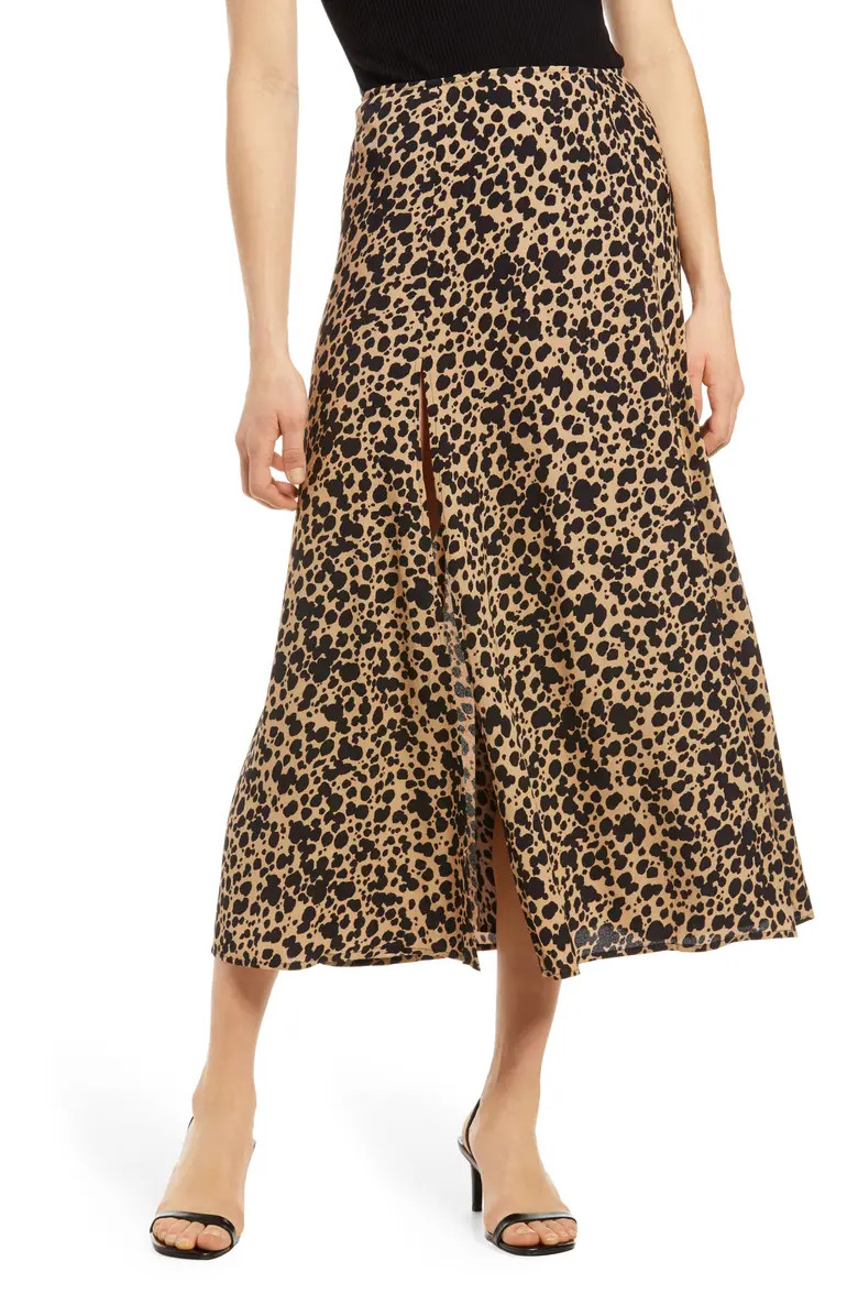 Zoe Side Slit Midi Skirt | Nordstrom