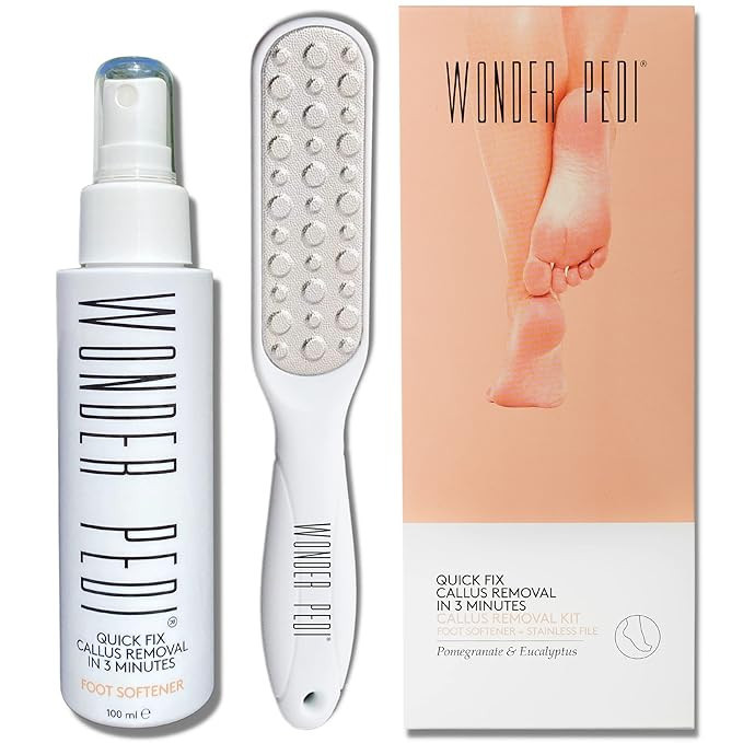 Feet Callus Remover - Instant Exfoliating Peel Foot Spray - Cracked Heels Softener – Metal Foot... | Amazon (US)