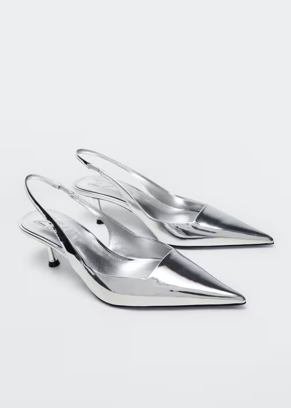 Metallic heel shoes | MANGO (US)