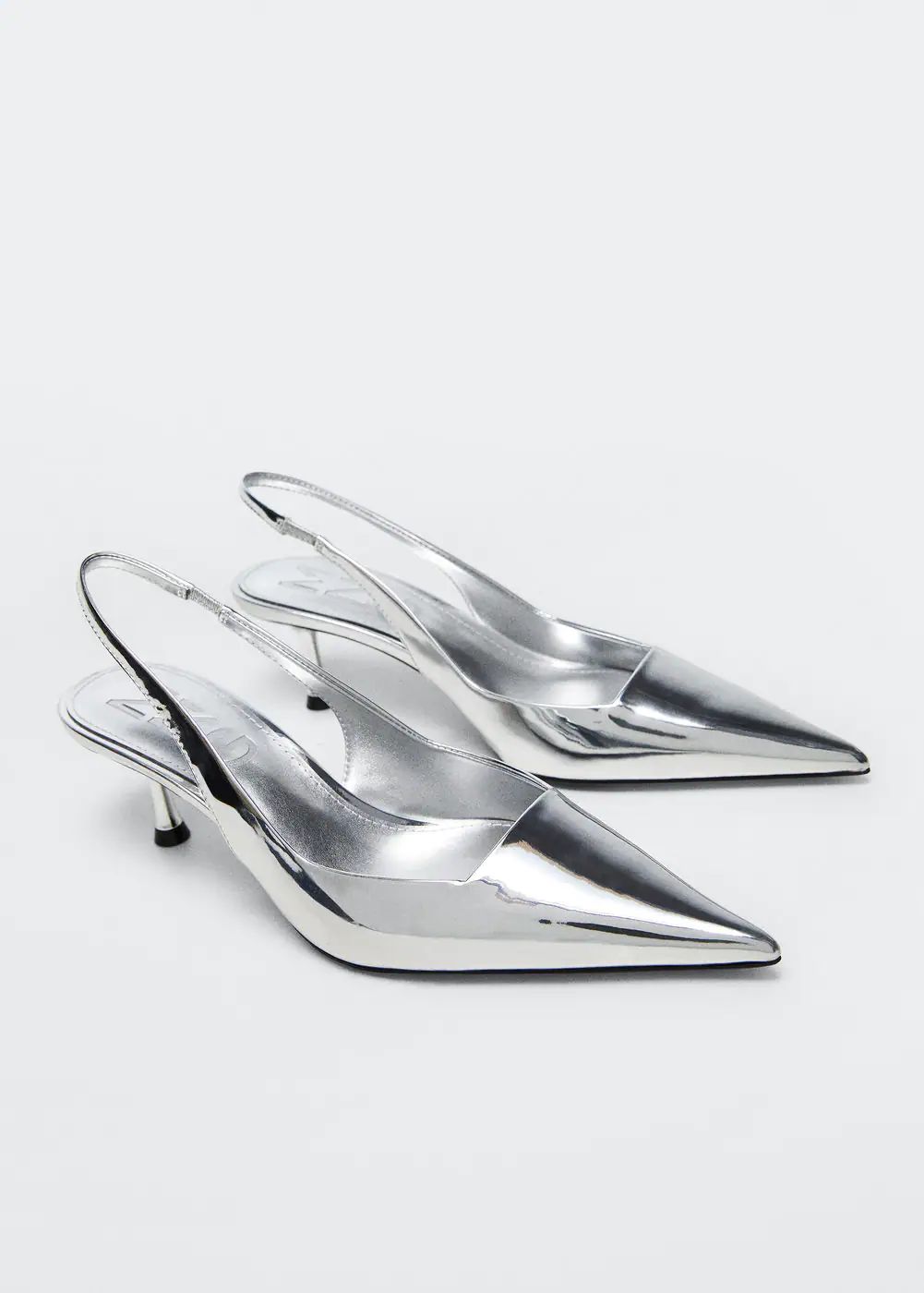 Metallic heel shoes -  Women | Mango USA | MANGO (US)