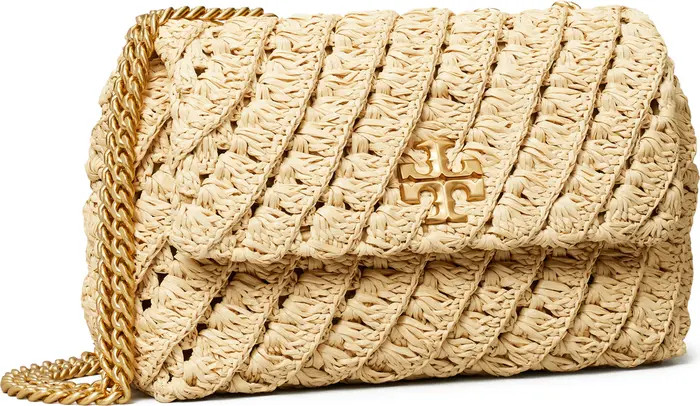 Tory Burch Kira Woven Raffia Convertible Shoulder Bag | Nordstrom | Nordstrom