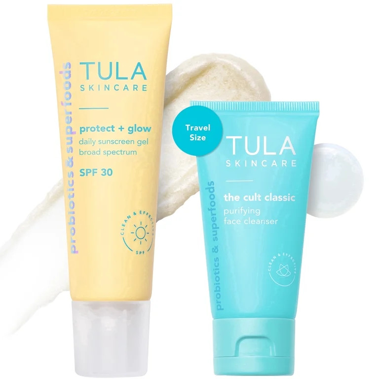 TULA Skin Care Sun Kit - SPF & Travel Size Cleansing Duo, 2-Piece Kit | Walmart (US)