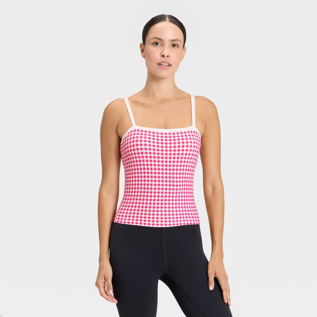 Women's Everyday Soft Piped Cami Tank Top - All In Motion™ Black S | Target