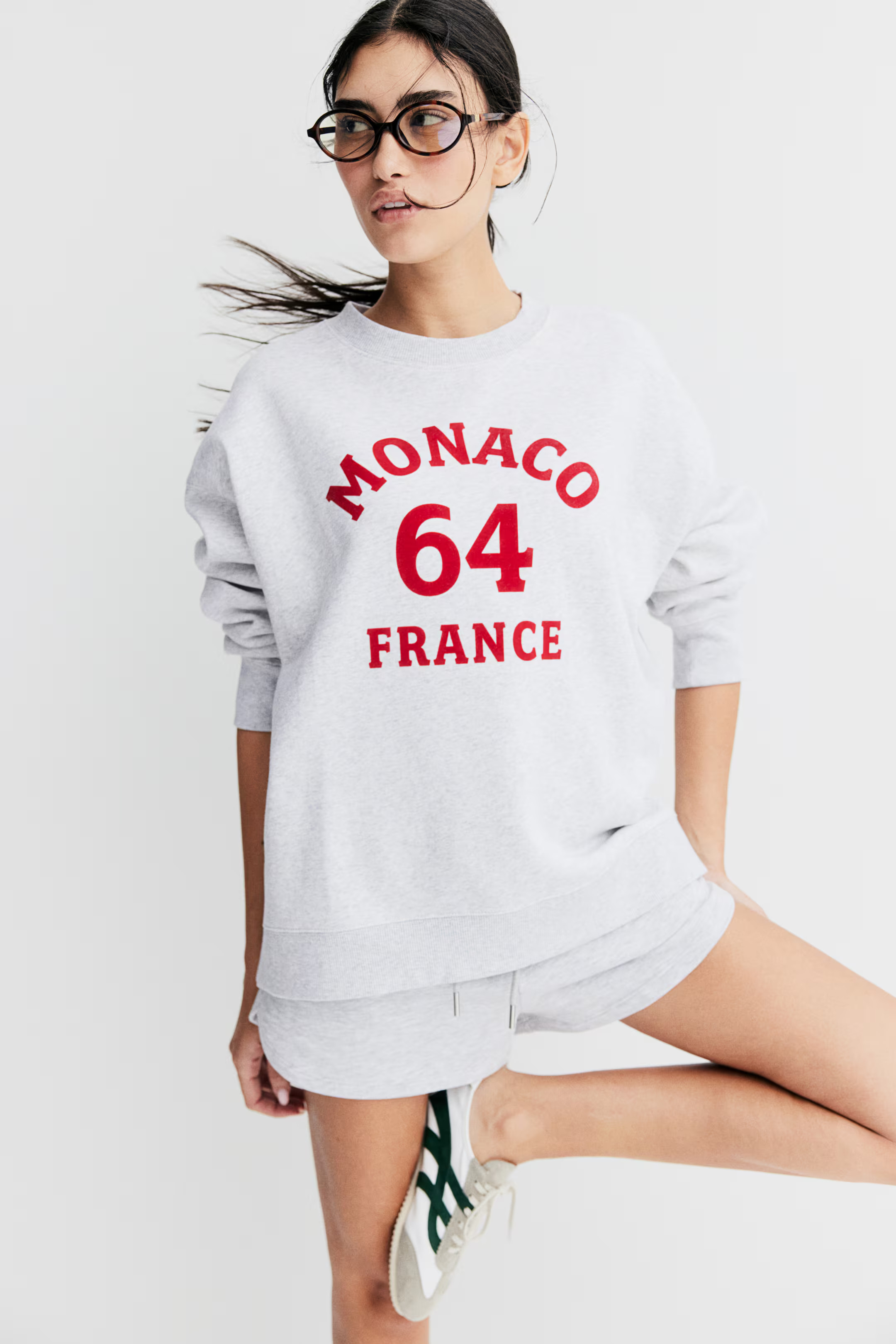 Sweatshirt with Text Motif | H&M (US + CA)