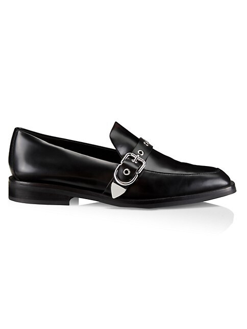 Alexa Eyelet Monkstrap Leather Loafers | Saks Fifth Avenue
