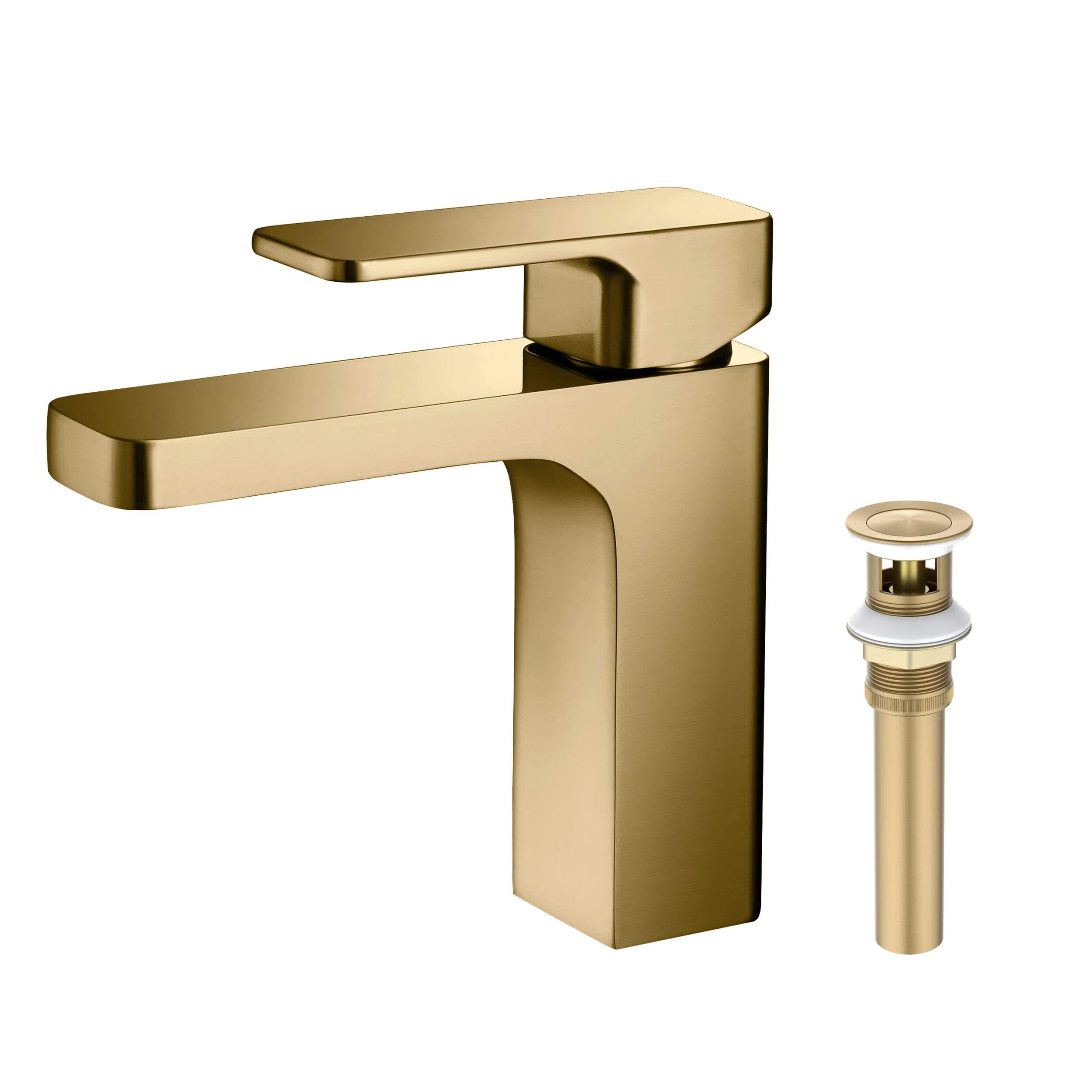 Blaze Single Hole Bathroom Faucet with Drain Assembly C-KBF1017BB | Wayfair North America