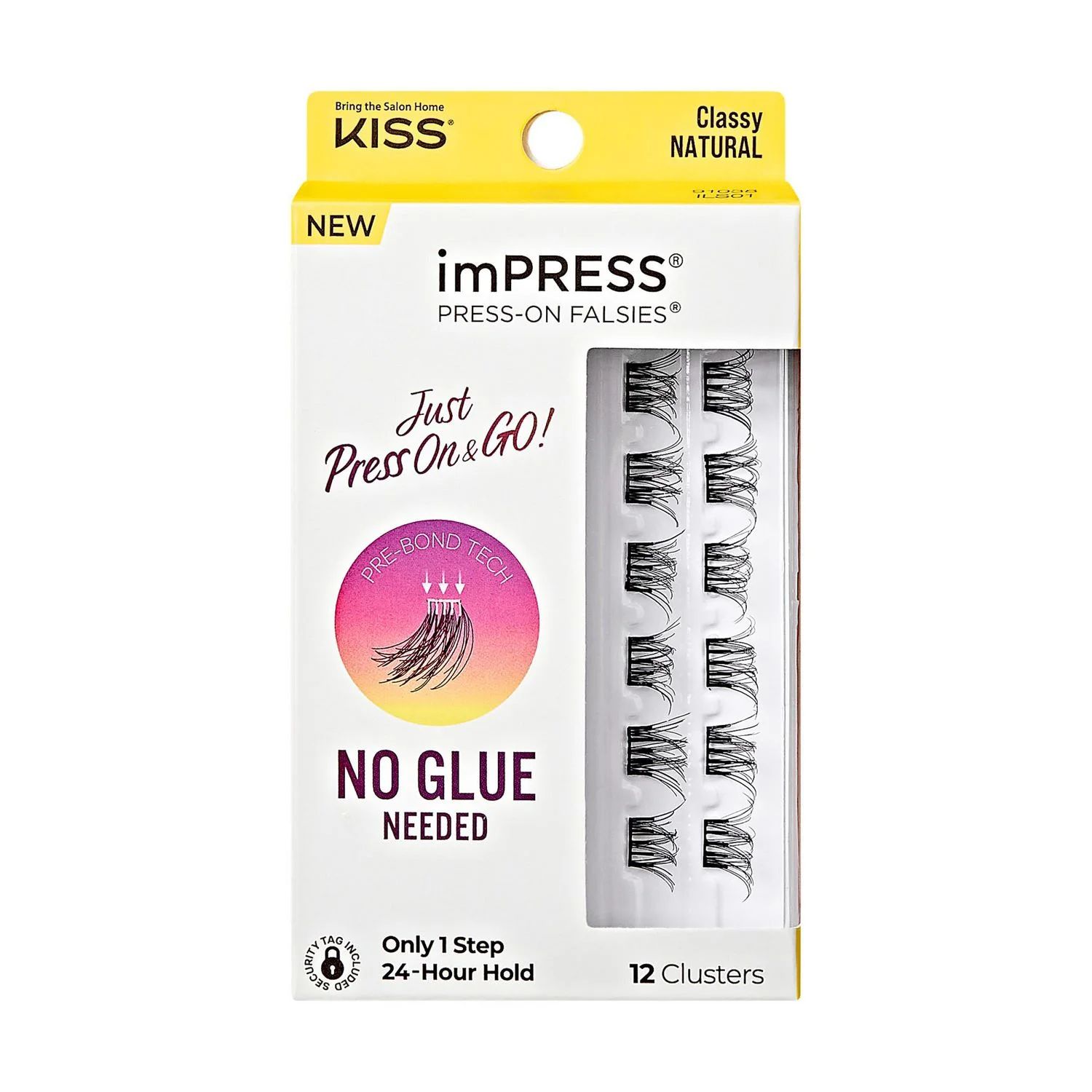 KISS imPRESS - Press-On Falsies, Just Press-On&Go, Classy Natural, 12 Clusters., ust Press-On&Go,... | Walmart (CA)