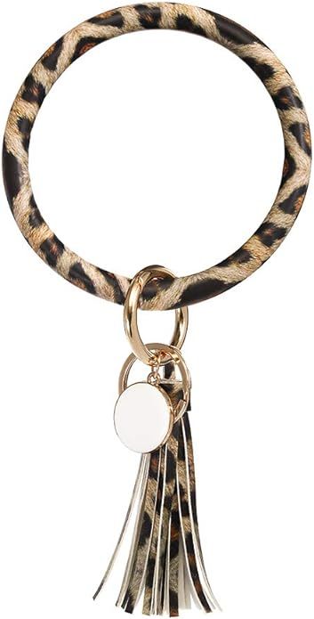 Reoxvo Keyring Bracelets Wristlet Keychain Bracelet Circle Key Ring Bangle Key Ring Chain for Wom... | Amazon (US)