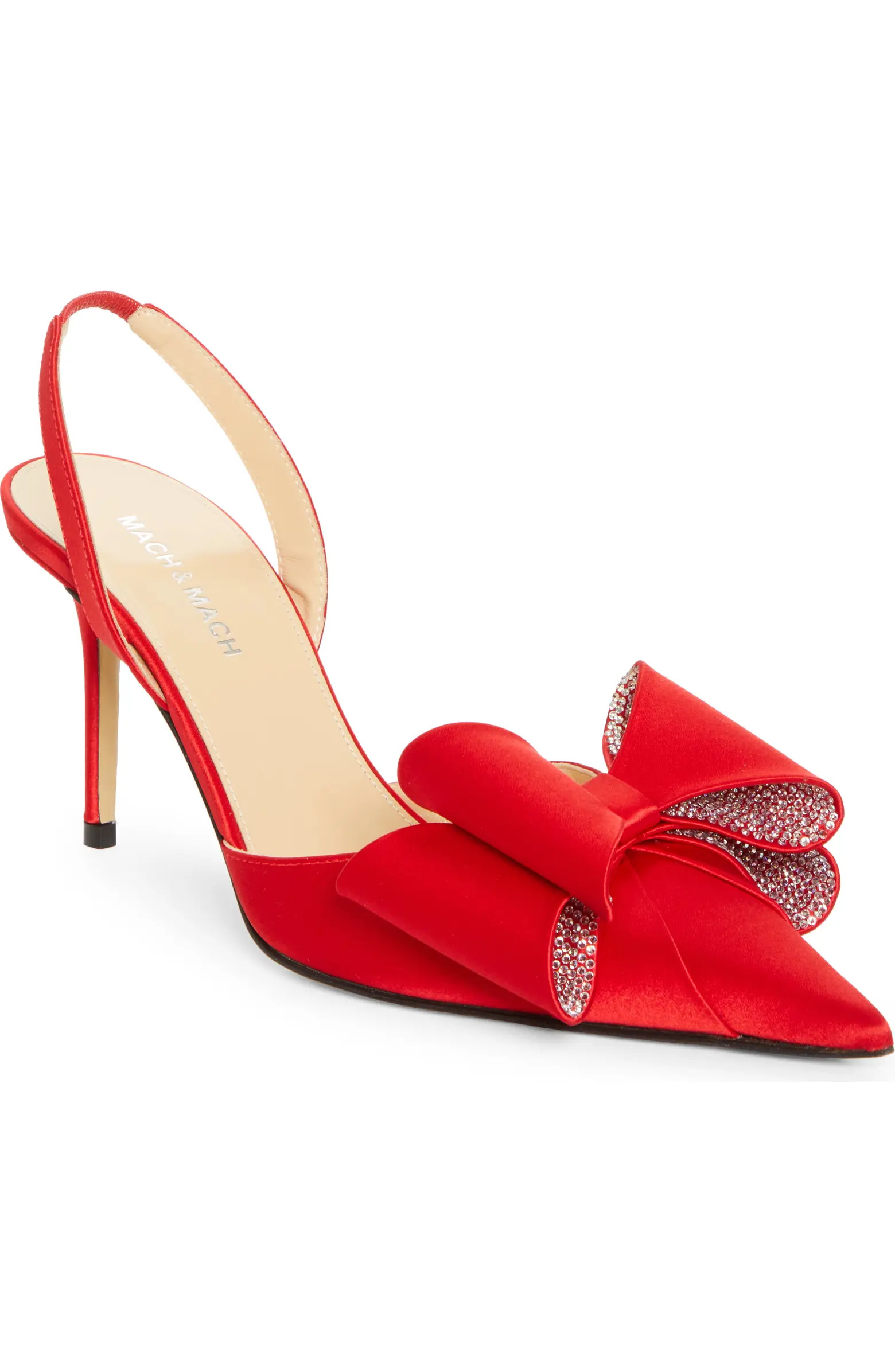 Mach & Mach Le Cadeau Pointed Toe Slingback Pump (Women) | Nordstrom | Nordstrom