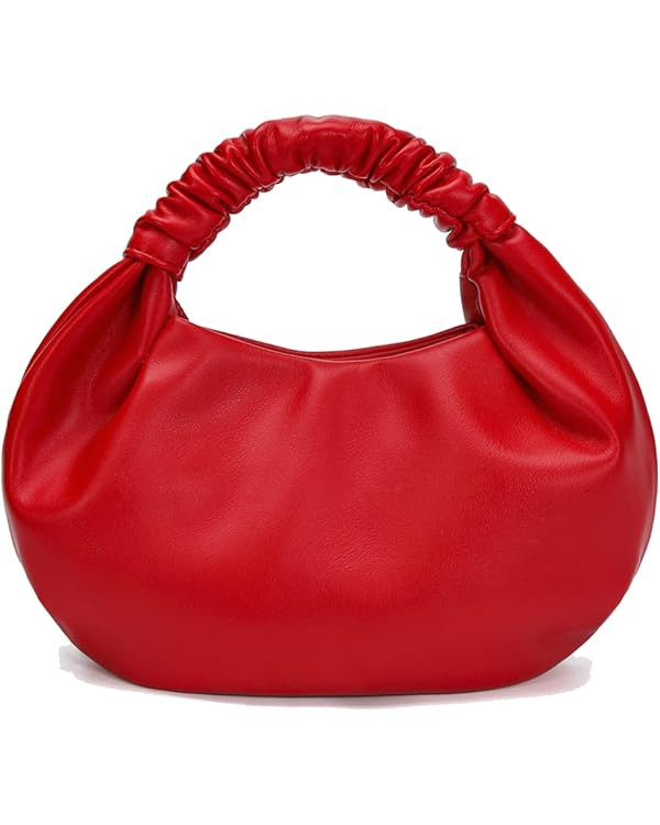 CORAID Mini Hobo Tote Bags for Women Soft Leather Clutch Purses for Women Cloud-Shaped Top Handle... | Amazon (US)