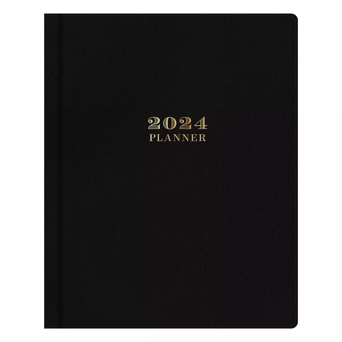 Day Designer 2024 Planner 8"x10" Weekly/Monthly Faux Leather Black | Target