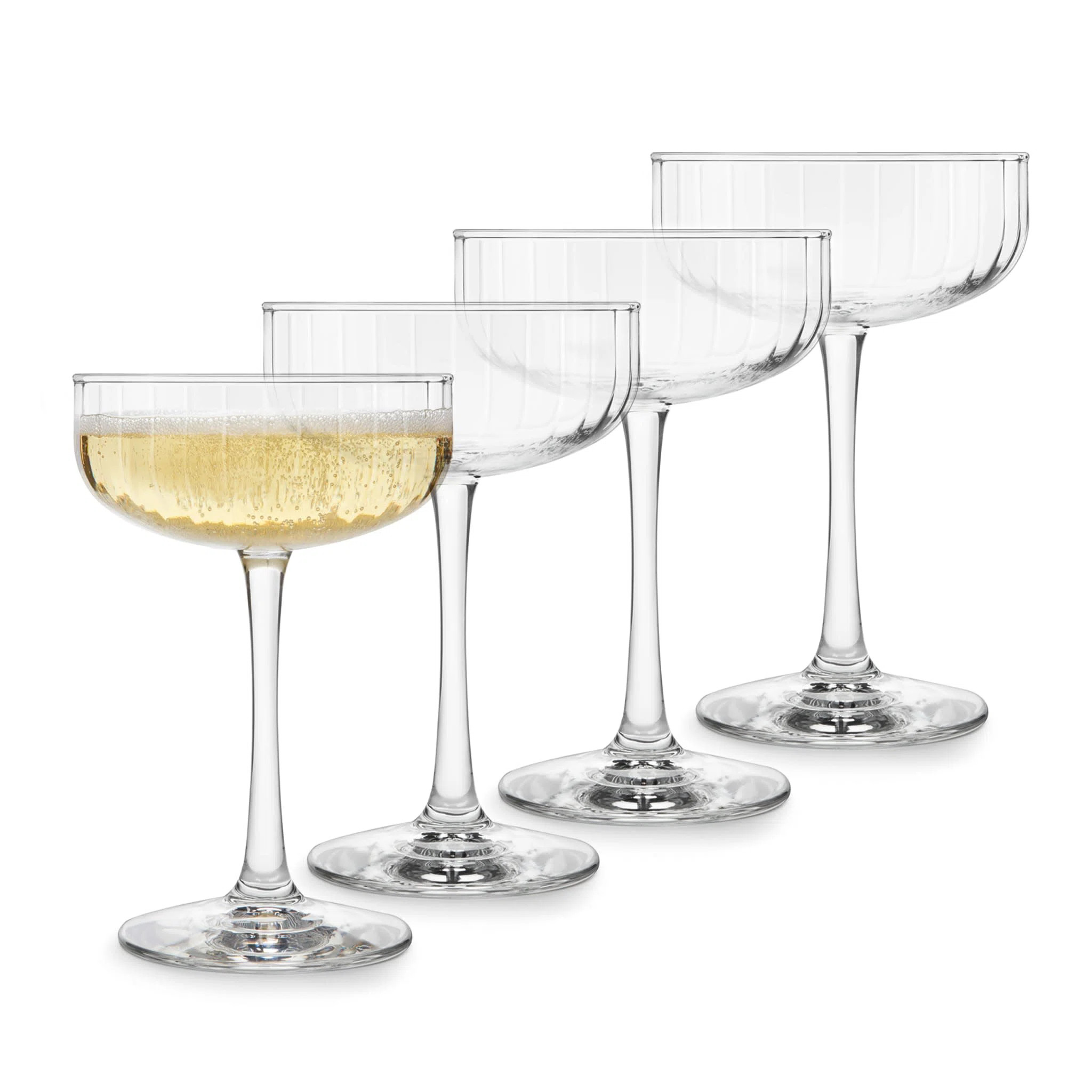 Libbey Paneled Coupe Cocktail Glasses & Reviews | Wayfair | Wayfair North America