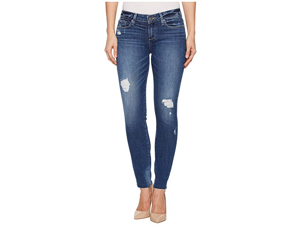 Paige Verdugo Ankle w/ Raw Hem in Cliff's Edge Destructed (Cliff's Edge Destructed) Women's Jeans | 6pm
