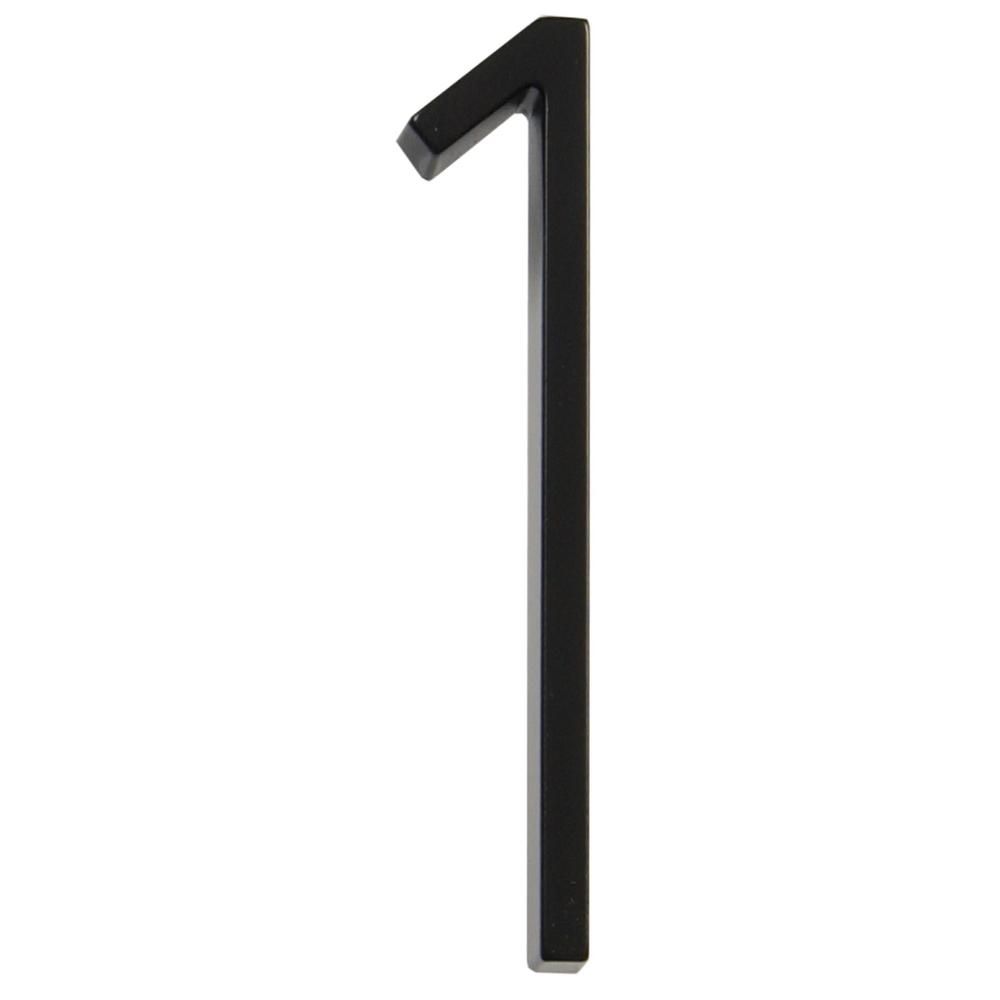 Everbilt 5 in. Elevated Black House Number 1-30716 - The Home Depot | The Home Depot