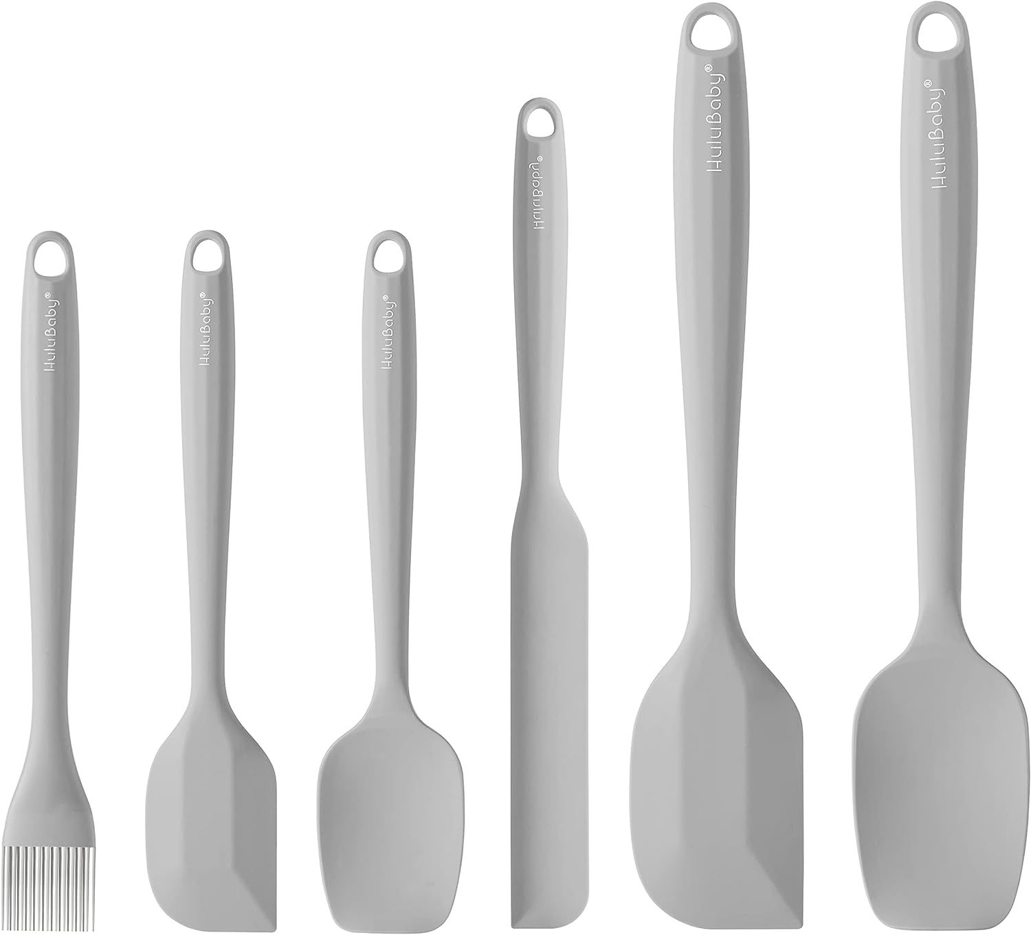 Permanent Warranty Silicone Spatula Set of 6 Seamless One-Piece Non Stick Heat Resistant up 600°... | Amazon (US)