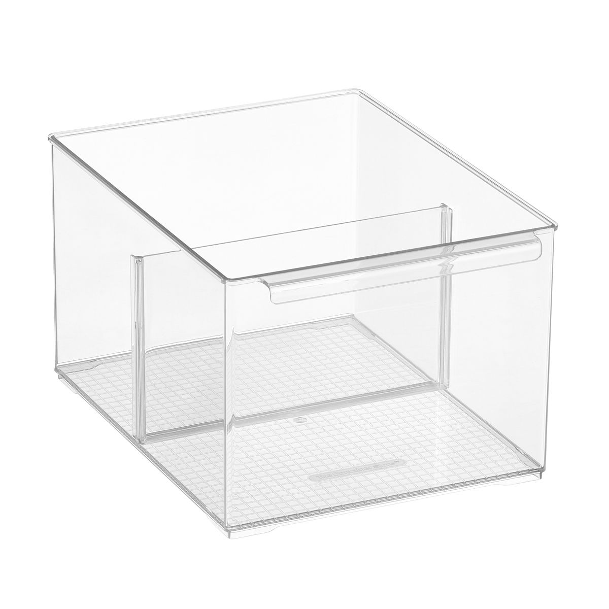 Everything Organizer Large Cabinet Depth Pantry Bin w/ Divider ClearSKU:100871645.08 Reviews | The Container Store