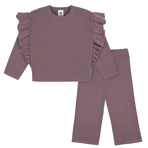 Gerber Baby Girls Toddler Sweater Knit Top and Cropped Pant Set, Pink, 2 Years | Amazon (US)