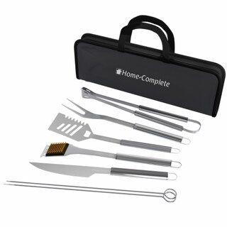BBQ Grill Tool Set- Stainless Steel Barbecue Grilling Accessories with 7 Utensils and | Kroger