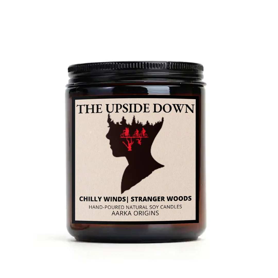 The Upside Down 100% Soy Wax Candle | Pop Culture Gift | Aesthetic Room Decor Dacres Montgomery C... | Etsy (US)