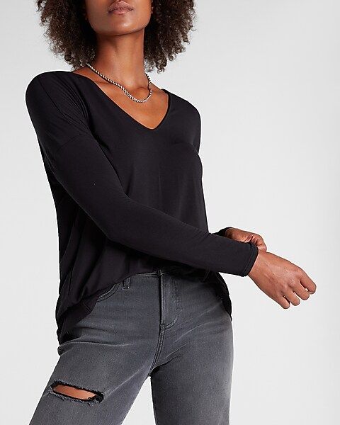 Relaxed Tulip Back Tee | Express