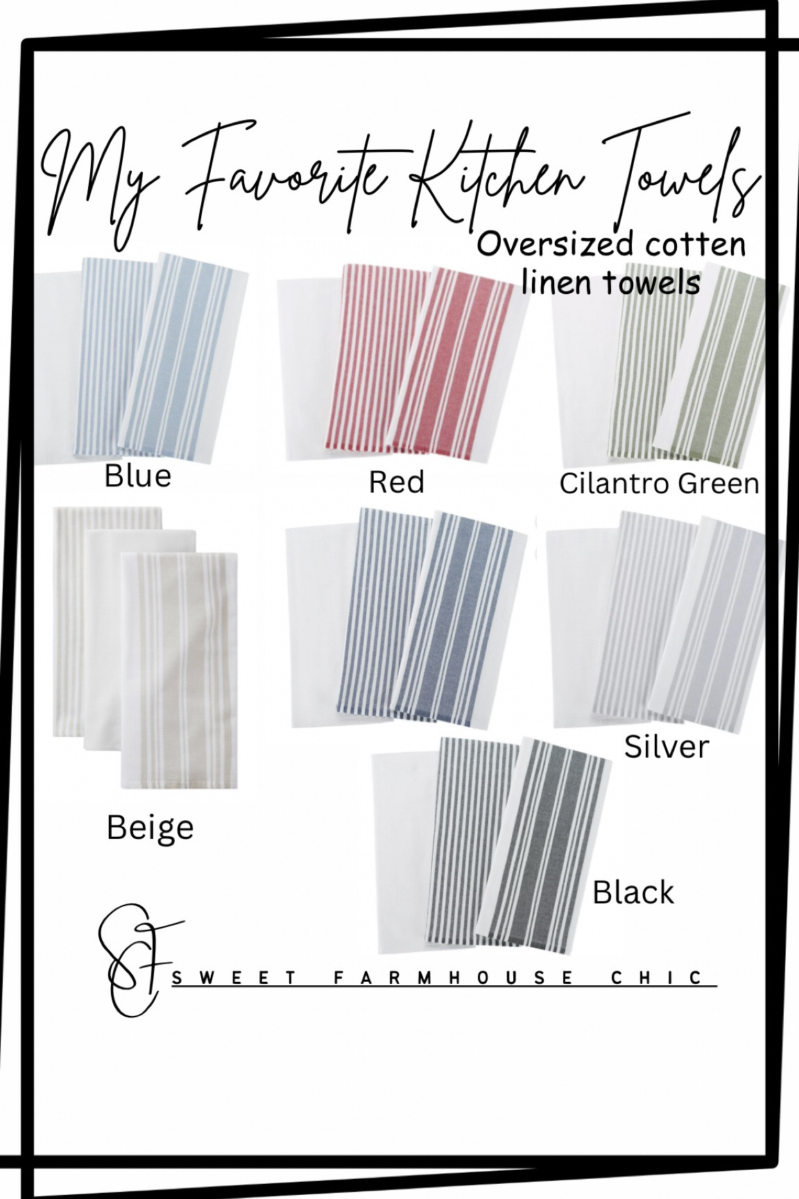 Favorite Kitchen Towels

I have the black towels and absolutely love them. They are really large and absorbent. My first set is over a year old and has not faded. They come in 7 colors.

#LTKhome #LTKCyberWeek #LTKGiftGuide