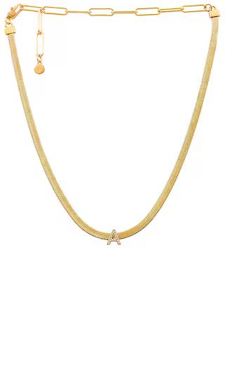 Initial Necklace in Gold | Revolve Clothing (Global)
