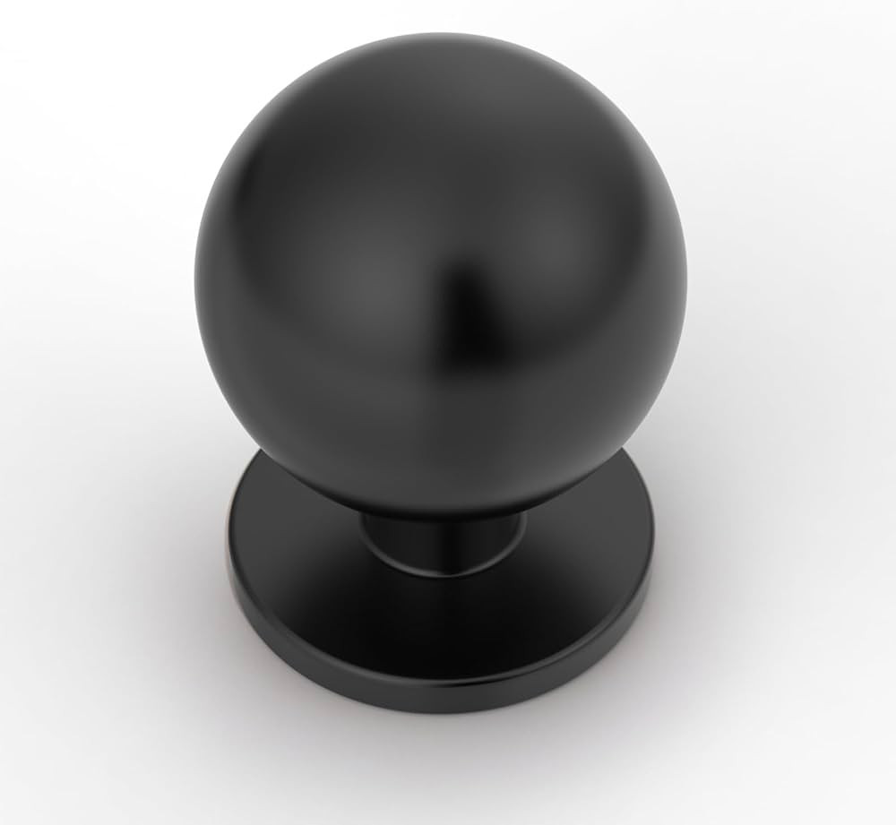 Asidrama 10 Pack Matte Black Kitchen Cabinet Knobs, Cabinet Knobs Kitchen Cabinet Hardware for Cu... | Amazon (US)