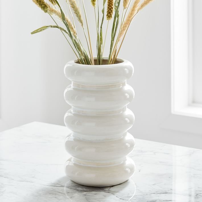 Stepped Form Ceramic Vases | West Elm (US)