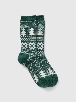 Fair Isle Cozy Socks | Gap Factory