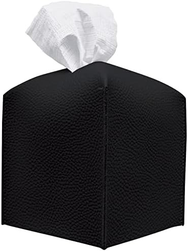 carrotez Tissue Box Cover, [Refined] Modern PU Leather Square Tissue Box Holder - Decorative Hold... | Amazon (US)