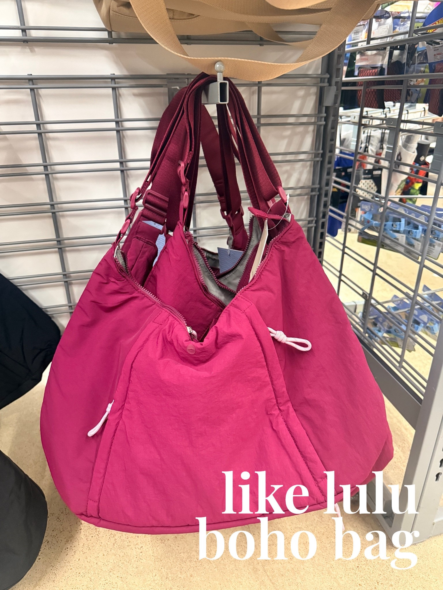This bag looks very similar to a crossbody I saw at Lululemon last week. Love this plum color💕

Modern boho bag, look for less bag, over 40 style

#LTKTravel #LTKmomlife #LTKActive