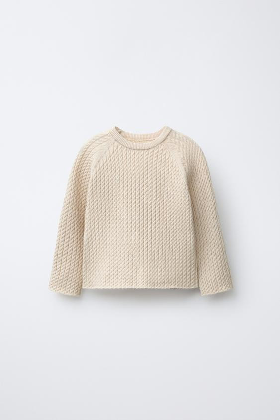 CABLE KNIT SWEATER | Zara US
