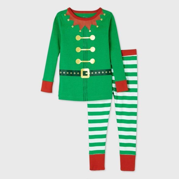 Toddler Holiday Elf Matching Family Pajama Set - Wondershop™ Green | Target