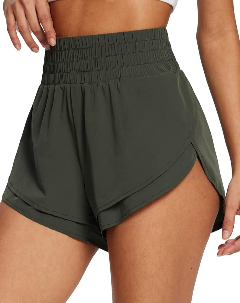 baleaf Women's 3" Workout Shorts High Waisted Athletic Running Shorts with Liner Sports Lightweig... | Amazon (US)