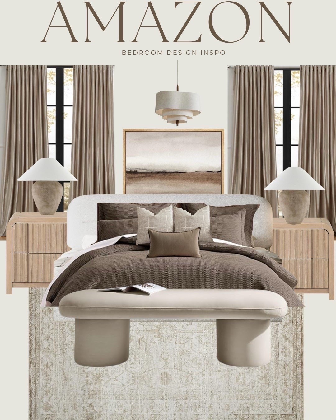 Neutral tones, cozy textures, and elevated design.All from Amazon ✨ This bedroom setup blends warmth and sophistication for a calm, inviting space. Shop these Amazon home finds to recreate this cozy, modern bedroom aesthetic. #amazonhome #amazonfinds #bedroomdesign #neutralhome #homedecor #modernbedroom #interiorinspo #amazondecor #cozyaesthetic #bedroomgoals #homestyling 

#summerthompsonstyles

#LTKHome