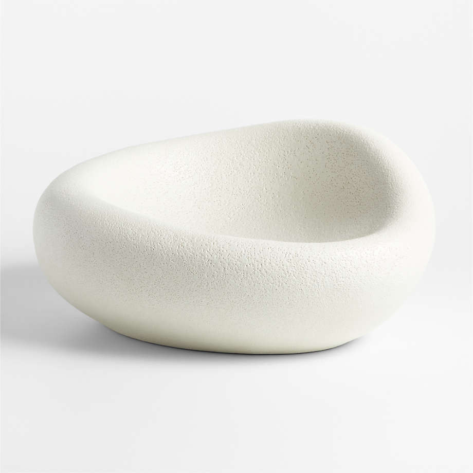 Cirro White Ceramic Centerpiece Bowl 16" + Reviews | Crate & Barrel | Crate & Barrel