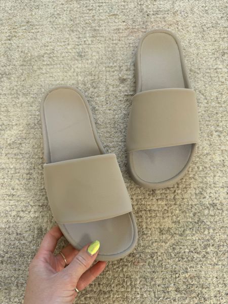 Target sandals under $20. 
I got a size 8 - I’m usually a 7.5-8