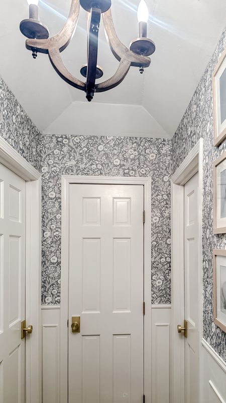Small, but mighty! This hallway may not be huge, but it’s got some major character!! This wallpaper and those door knobs brought this hallway out of the dark and into the most beautiful light! ✨

#LTKhome