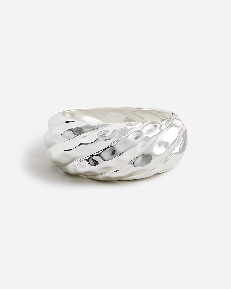 Textured hinge cuff bracelet | J. Crew US