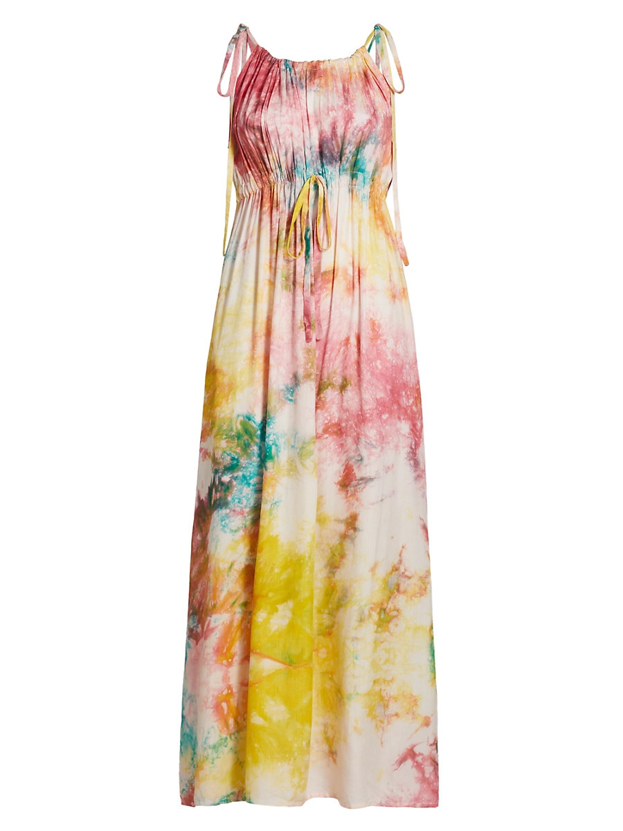 Women's Eri Tie-Dye Drawstring Waist Maxi Dress - Size Small | Saks Fifth Avenue
