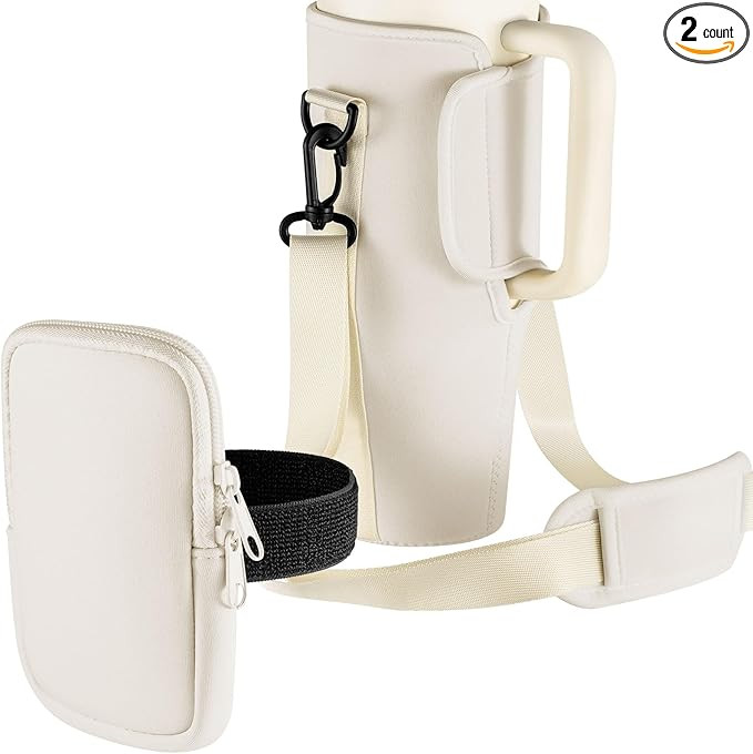 Mifoci Water Bottle Holder with Strap and Bottle Pouch Compatible with Stanley 40 oz Tumbler with... | Amazon (US)