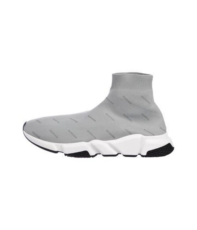 Balenciaga Reflective Speed Sock Sneakers w/ Tags grey Balenciaga Reflective Speed Sock Sneakers w/ Tags | The RealReal