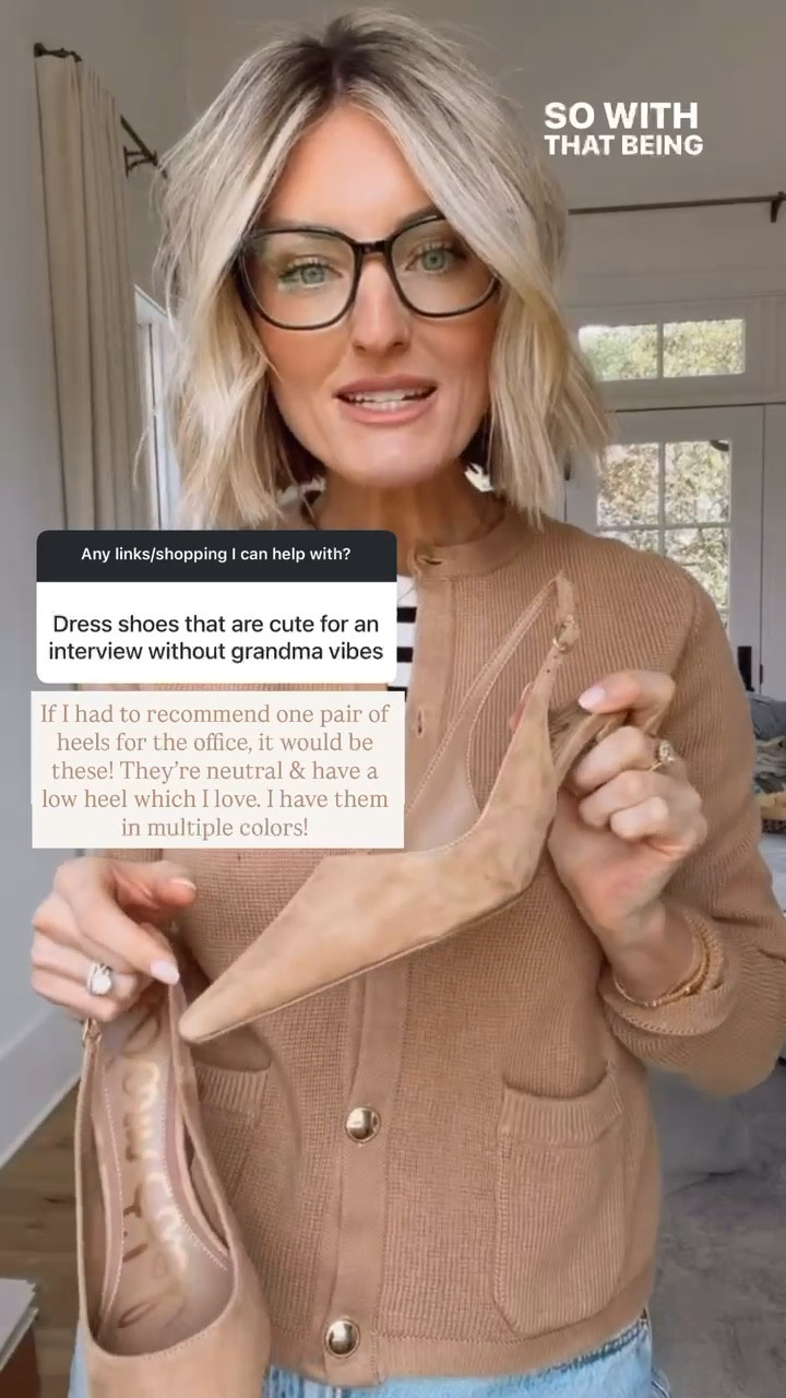 I love that these heels are classic but have a chic feel! Great for work, date nights, events, etc.!

Loverly Grey, Sam Edelman, suede heels, slingback heels, work heels, neutral heels, kitten heels 

#LTKootd #LTKWorkwear