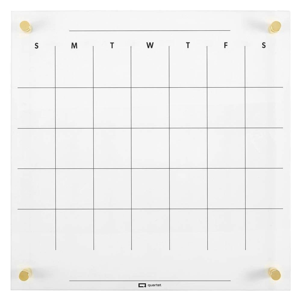 Quartet 14"" x 14"" Glass Dry-Erase Calendar Board | Target