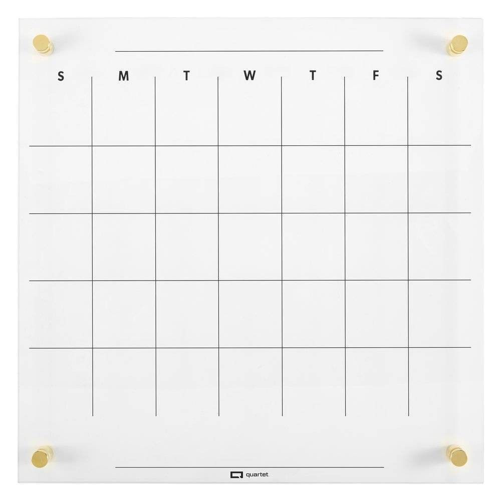 Quartet 14"" x 14"" Glass Dry-Erase Calendar Board | Target