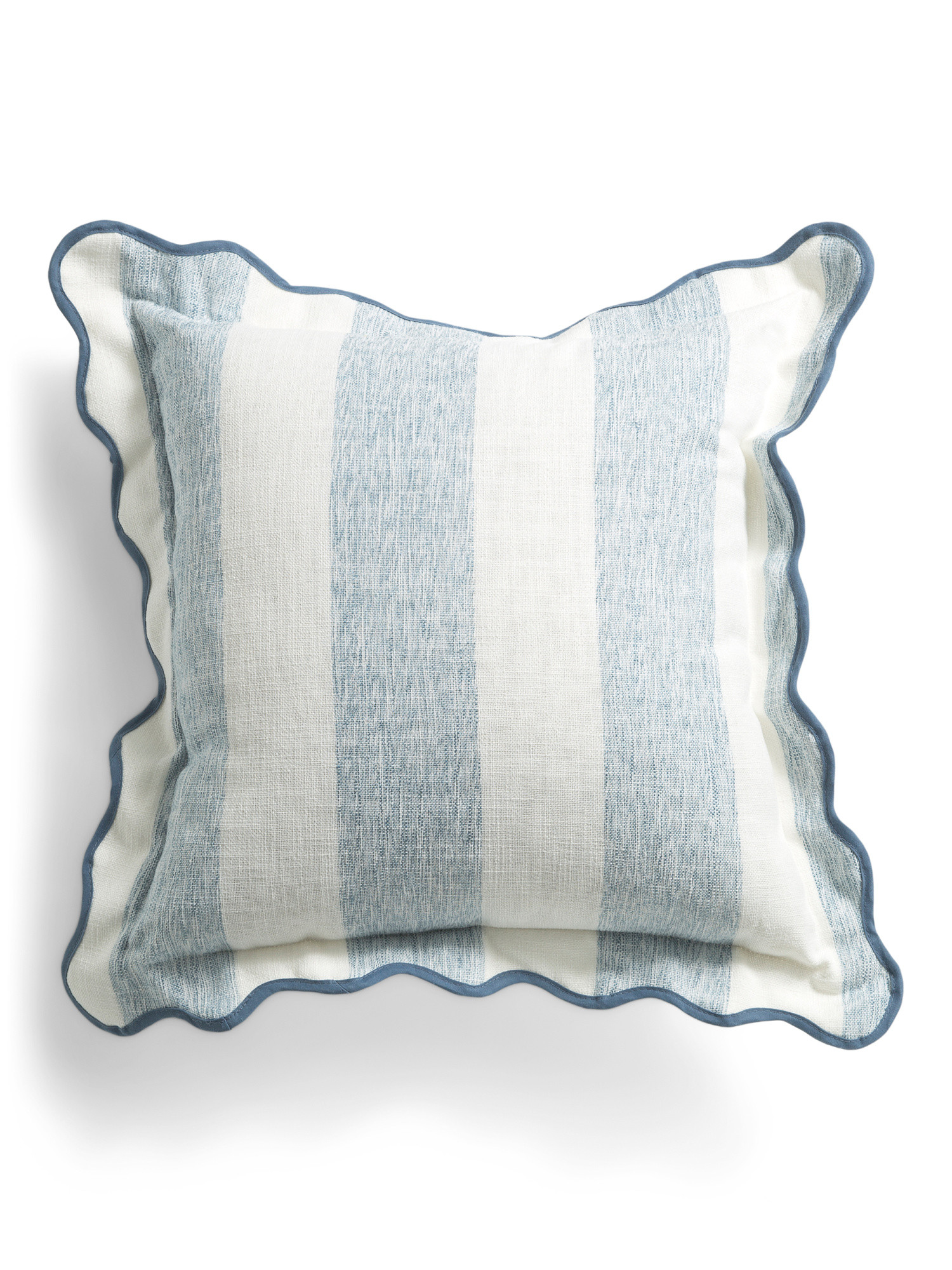 20x20 Outdoor Scalloped Striped Pillow | TJ Maxx
